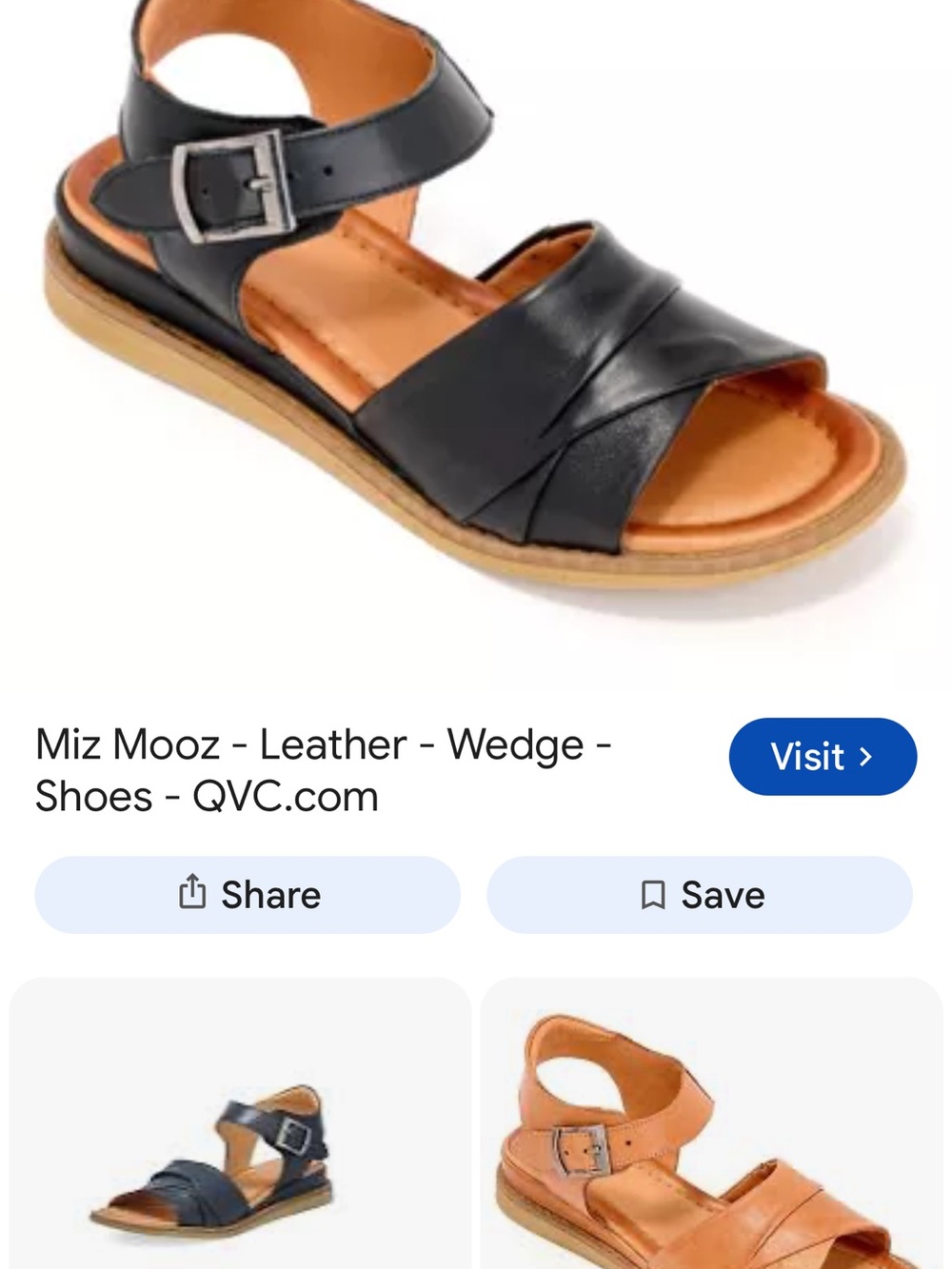 Miz Mooz Haley Black Leather Ankle-Strap Sandal